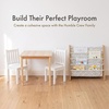image:imageHumble Crew Kids Bookshelf Montessori Front Facing Toddler Bookcase 4 TierNaturalWhiteGreen