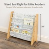 image:imageHumble Crew Kids Bookshelf Montessori Front Facing Toddler Bookcase 4 TierNaturalWhiteGreen