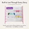 image:imageHumble Crew Kids Bookshelf Montessori Front Facing Toddler Bookcase 4 TierPinkWhite