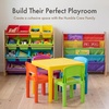 image:imageHumble Crew Kids Bookshelf Montessori Front Facing Toddler Bookcase 4 TierRainbow