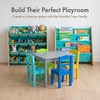 image:imageHumble Crew Kids Bookshelf Montessori Front Facing Toddler Bookcase 4 TierSeafoam GreenNatural
