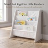 image:imageHumble Crew Kids Bookshelf Montessori Front Facing Toddler Bookcase 4 TierWhite