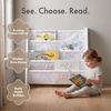 image:imageHumble Crew Kids Bookshelf Montessori Front Facing Toddler Bookcase 4 TierWhite