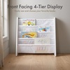 image:imageHumble Crew Kids Bookshelf Montessori Front Facing Toddler Bookcase 4 TierWhite