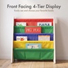 image:imageHumble Crew Kids Bookshelf Montessori Front Facing Toddler Bookcase 4 TierWhitePrimary