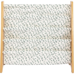image:imageHumble Crew Kids Bookshelf Montessori Front Facing Toddler Bookcase 4 TierNaturalWhiteGreen