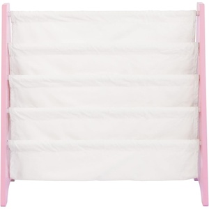 image:imageHumble Crew Kids Bookshelf Montessori Front Facing Toddler Bookcase 4 TierPinkWhite