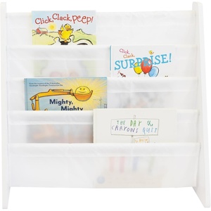 image:imageHumble Crew Kids Bookshelf Montessori Front Facing Toddler Bookcase 4 TierWhite