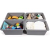 image:imageHumble Crew Plastic Storage Bins for Kids Small Removable Toy OrganizerGrey