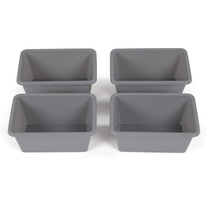 image:imageHumble Crew Plastic Storage Bins for Kids Small Removable Toy OrganizerGrey